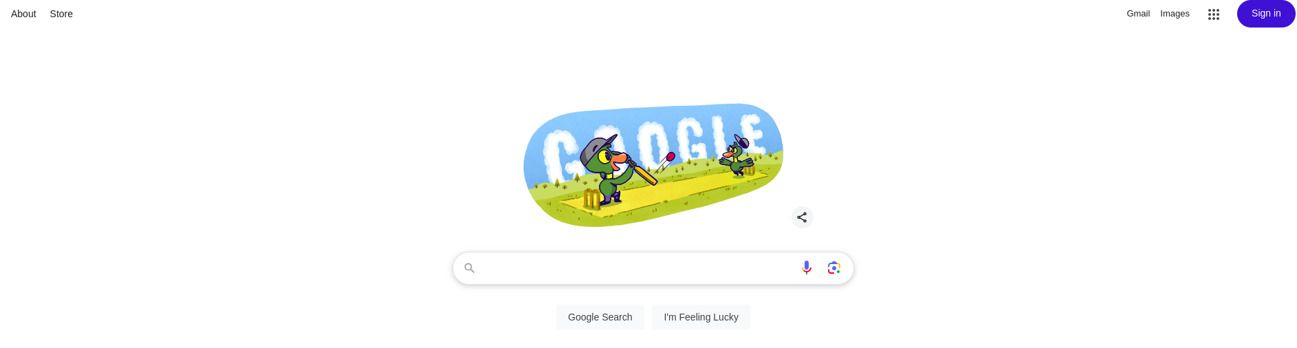 google's homepage 